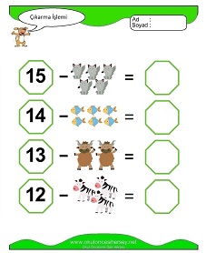 Çıkarma İşlemi Çalışma Sayfaları